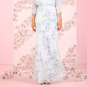 LC Lauren Conrad floral maxi skirt size 8
